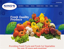 Tablet Screenshot of ninosfreshcut.com